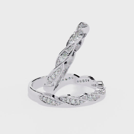 Twist of Elegance Ring White Gold