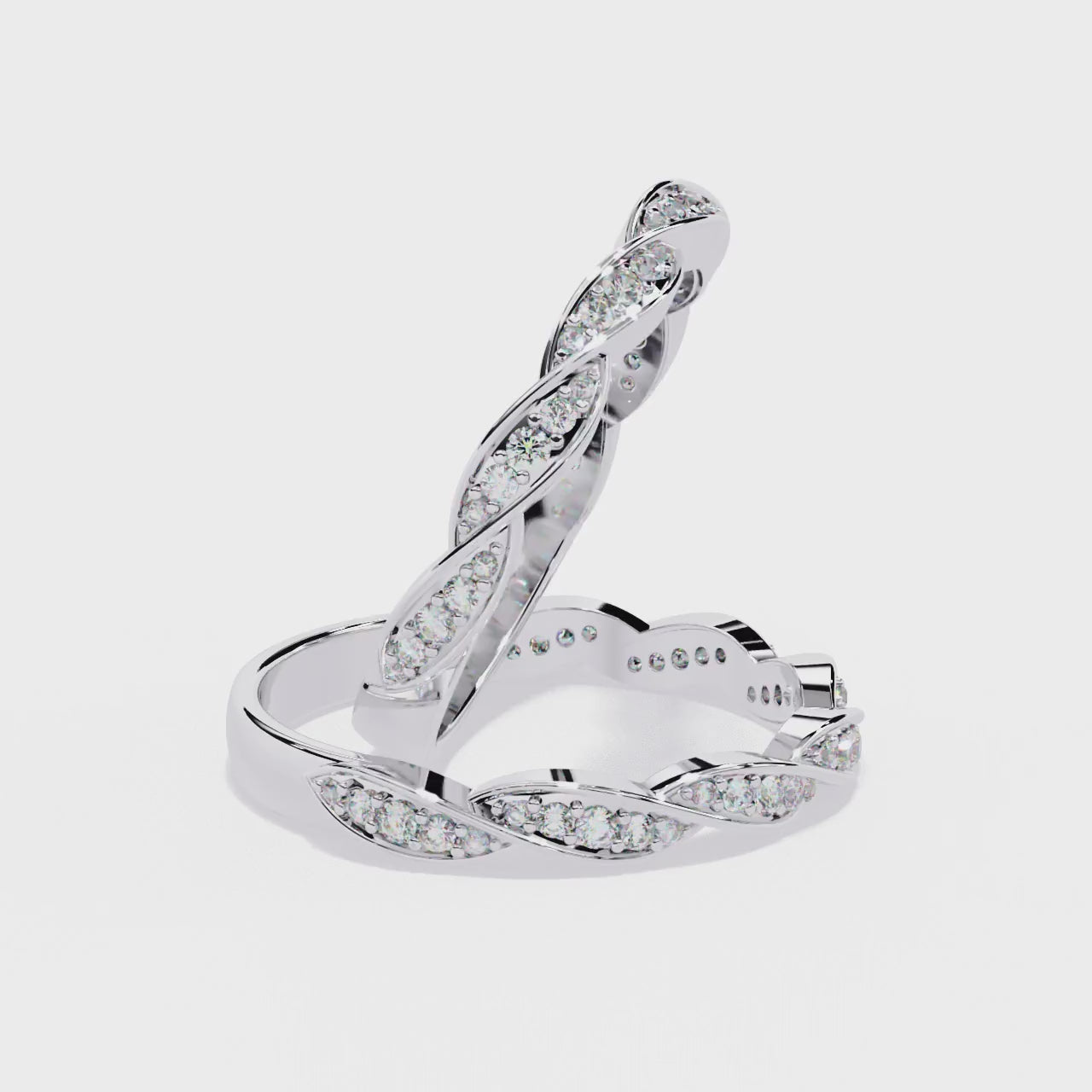 Twist of Elegance Ring White Gold