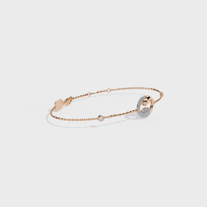 Eternal Flow Diamond Bracelet Rose Gold