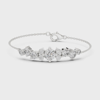 Elegant Diamond Chain Bracelet for Women