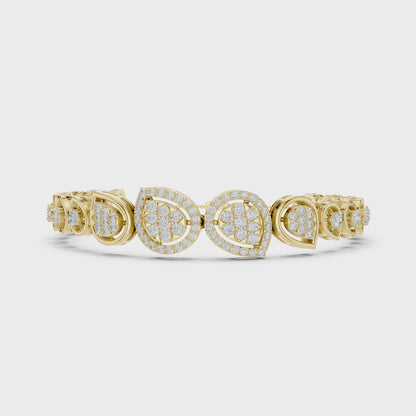 Luxury Diamond Teardrop Bracelet for Women