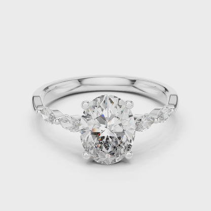 Rose Radiance Oval Ring