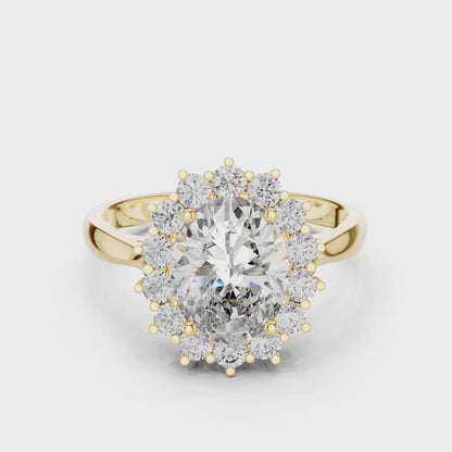 Royal Oval Halo Ring