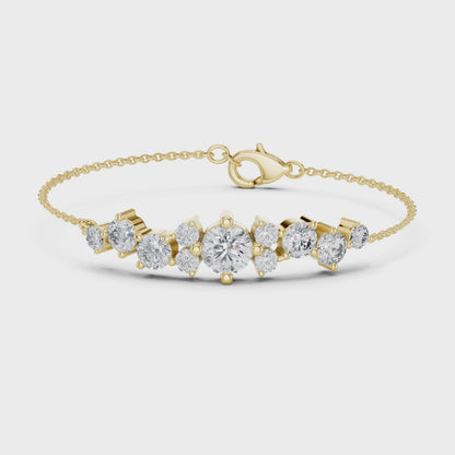 Elegant Diamond Chain Bracelet for Women