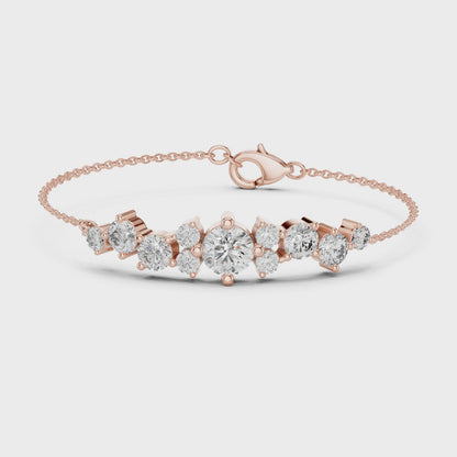 Elegant Diamond Chain Bracelet for Women