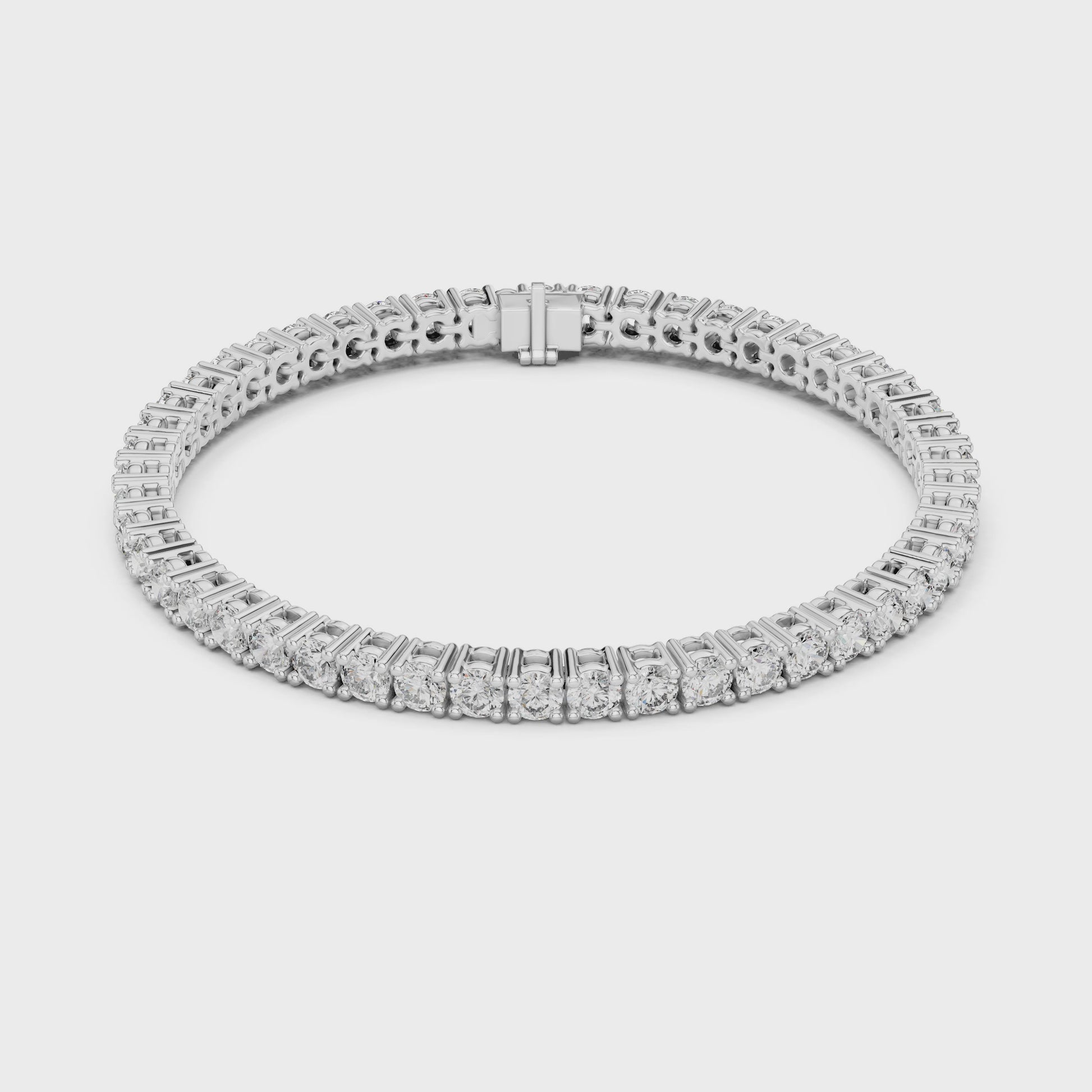 Eternal Spark Diamond Tennis Bracelet White Gold