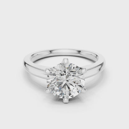 Rose Classic Solitaire Ring