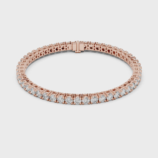 Eternal Spark Diamond Tennis Bracelet Rose Gold