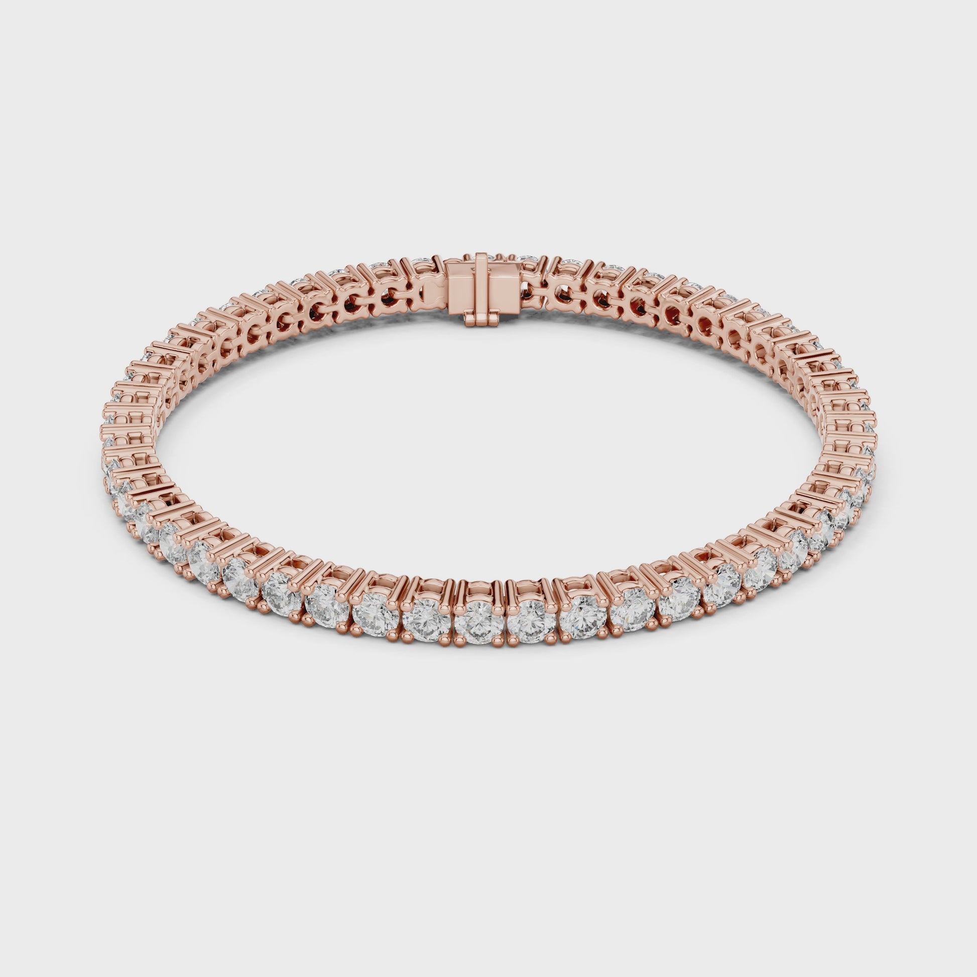Eternal Spark Diamond Tennis Bracelet Rose Gold