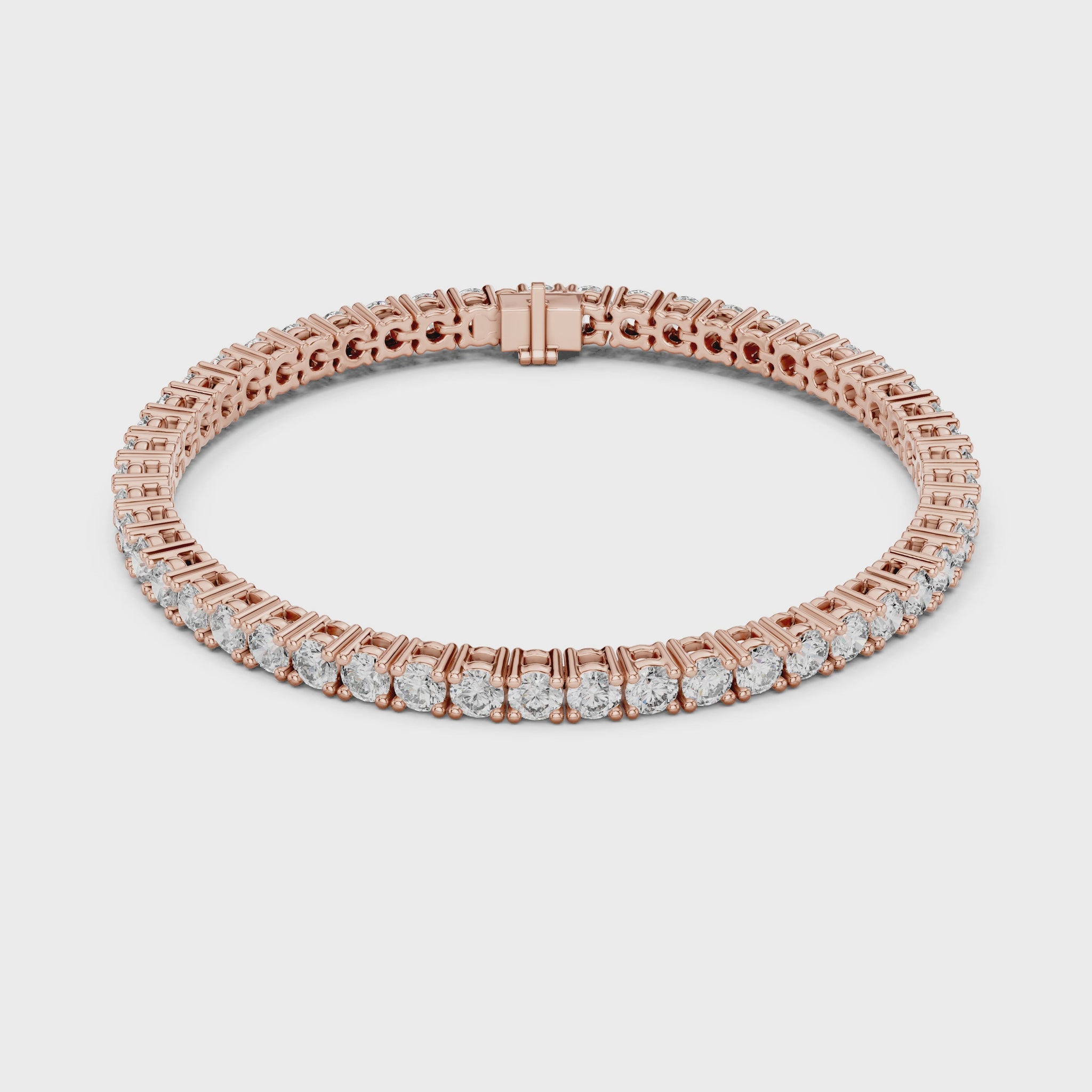 Eternal Spark Diamond Tennis Bracelet Rose Gold