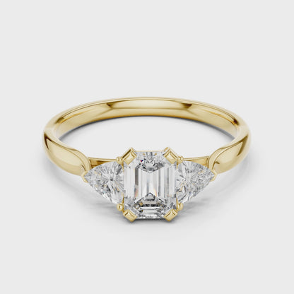 Trinity Emerald Elegance Ring